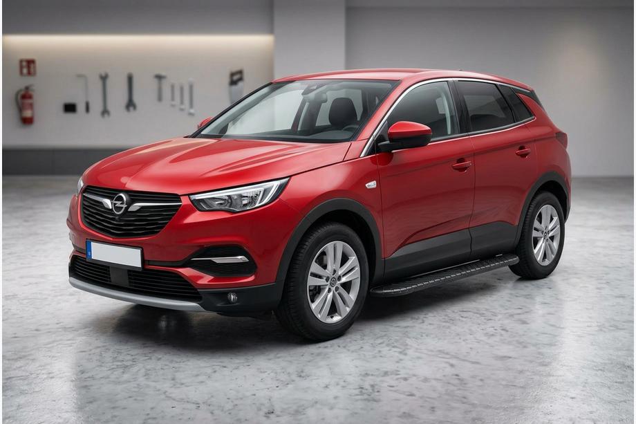Opel Grandland X 2017– Side steps Bosphore Black (set van 2, aluminium) Image