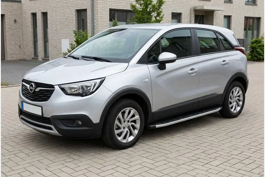 Opel Crossland X 2017–2024 Fullmond side steps (2 stuks, aluminium) Image