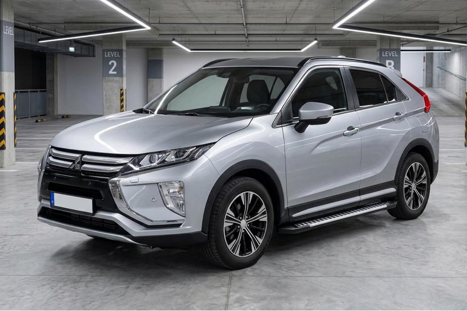 Mitsubishi Eclipse Cross 2017– Line side steps (set van 2, aluminium) Image