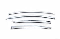 Chevrolet Cruze 2009–2015 Chromen raamdeflectoren SD (set van 4, Korea) foto 2