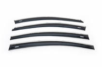 Chevrolet Cruze 2009–2015 Raamdeflectoren met chromen sierlijst SD (4 stuks, Niken) foto 2