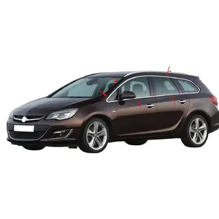 Complete raamomlijsting (Sport Tourer, 12-delig, RVS) foto 1