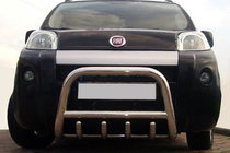 Peugeot Bipper 2008–2017 Bullbar QT006 (RVS) foto 1