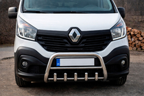 Renault Trafic 2015– Bullbar WT003-4 (RVS) Met opschrift foto 1