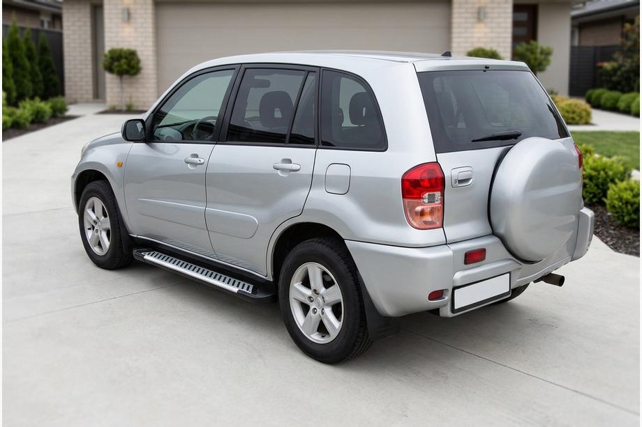 Toyota Rav 4 2001–2005 Line side steps (set van 2, aluminium) Image