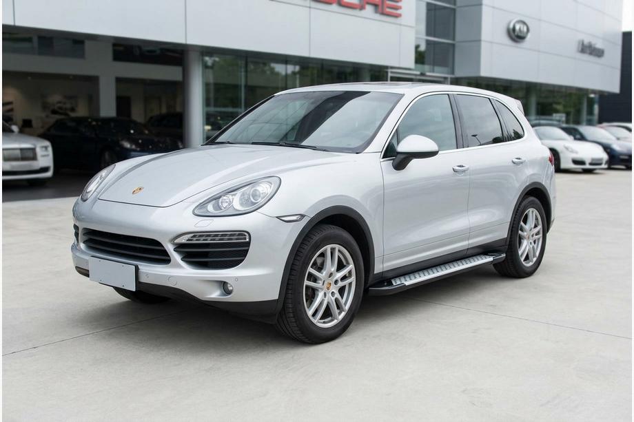 Porsche Cayenne 2010–2017 Side steps Allmond Grey (set van 2, aluminium) Image