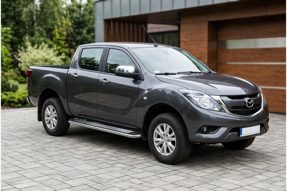 Mazda BT-50 2012– Maydos v2 zijtreden (set 2 stuks, aluminium/RVS) Image