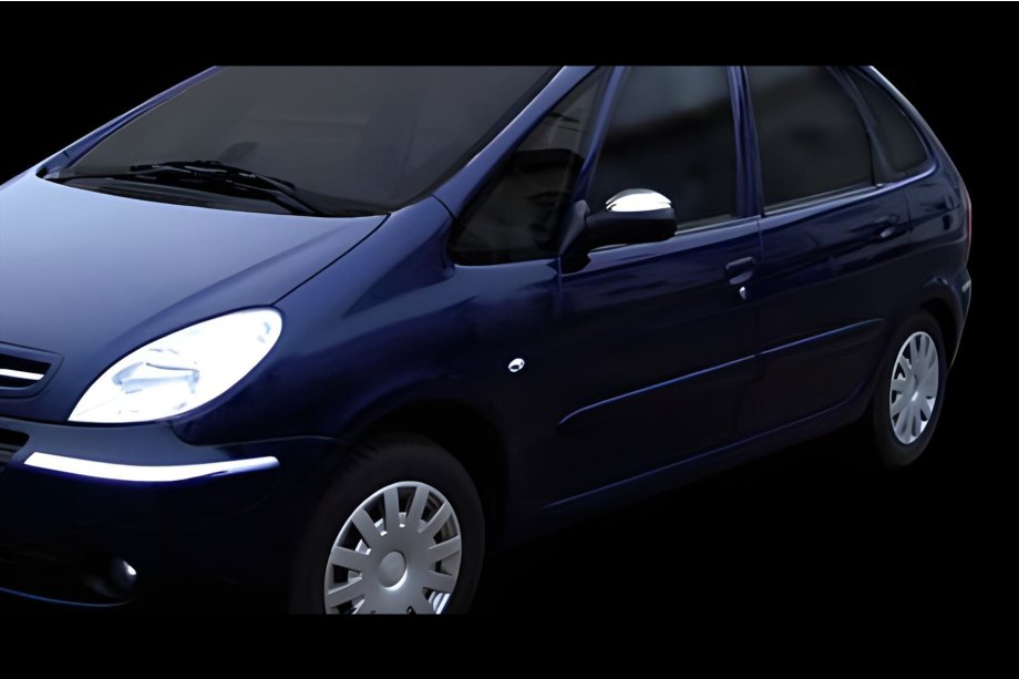 Citroen Xsara Picasso 1999–2012 RVS spiegelkappen (2 stuks) Foto 4