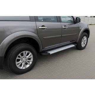Side steps X5-type (set van 2, aluminium) Mitsubishi Pajero Sport 2008–2015 foto 1