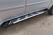 Mitsubishi Pajero Sport 2008–2015 Sunrise side steps (2 stuks, aluminium) foto 7