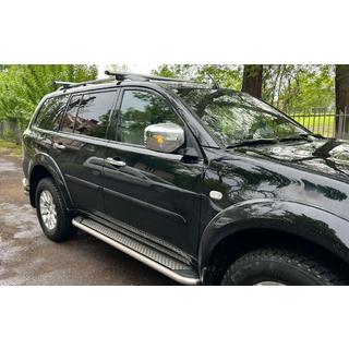 Zijtreden Maydos V2 (2 st., aluminium/RVS) Mitsubishi Pajero Sport 2008–2015 foto 4