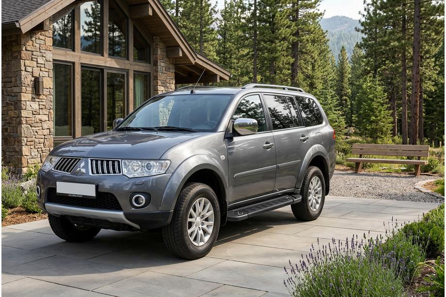 Mitsubishi Pajero Sport 2008–2015 RedLine Black zijtreden (2 st., aluminium) Image