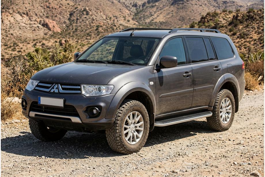 Mitsubishi Pajero Sport 2008–2015 Tayga side steps (set van 2, aluminium) Image