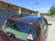 Renault Scenic/Grand 2003–2009 Zwarte dakrails (set van 2) Lange wielbasis (Grande) foto 9