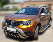 Renault Duster 2018–2024 Bullbar zonder opschrift WT003 (RVS) foto 9