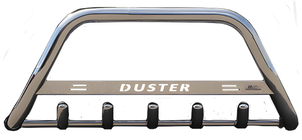 Renault Duster 2018–2024 Bullbar met opschrift WT004 (RVS) foto 4