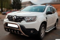Dacia Duster 2018–2024 Bullbar met opschrift WT004 (RVS) foto 3