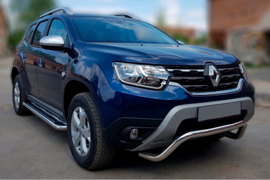 Dacia Duster 2018–2024 Bullbar WT007 (rvs) Image