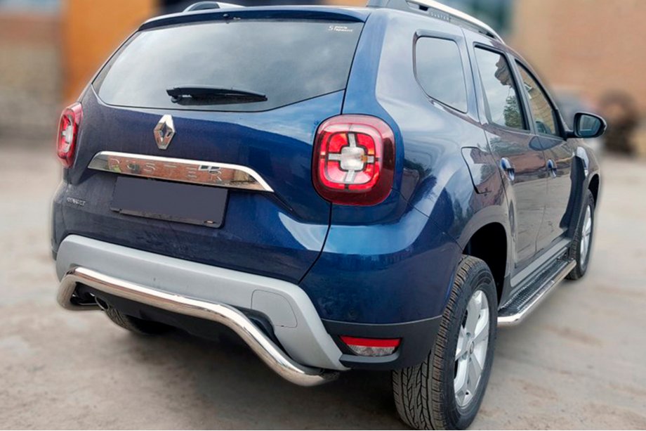 Dacia Duster 2018–2024 Achterbeschermbeugel AK007 (RVS) Image