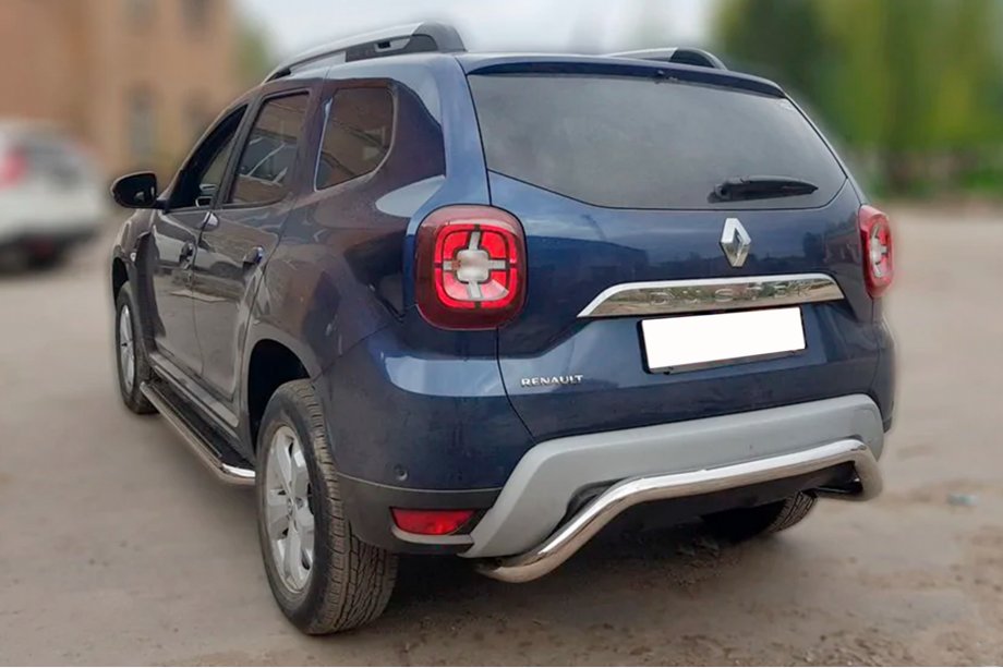 Dacia Duster 2018–2024 Achterbeschermbeugel AK007 (RVS) Foto 3