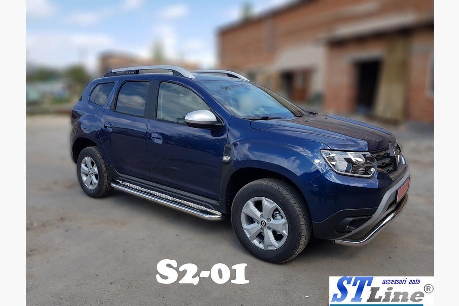 Dacia Duster 2018–2024 Premium side steps (2 st., RVS) Image