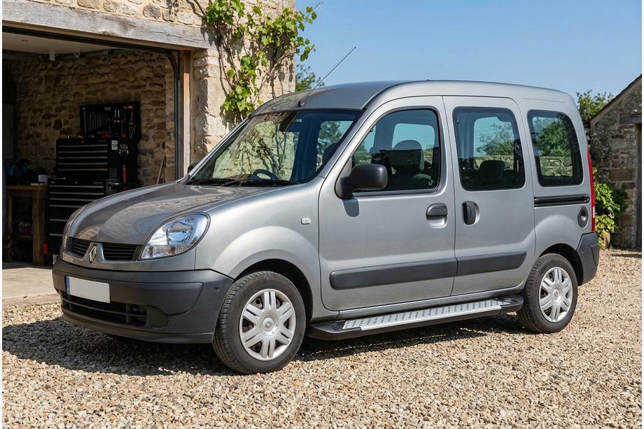 Renault Kangoo 1998–2008 Side steps Allmond Grey (set van 2, aluminium) Image