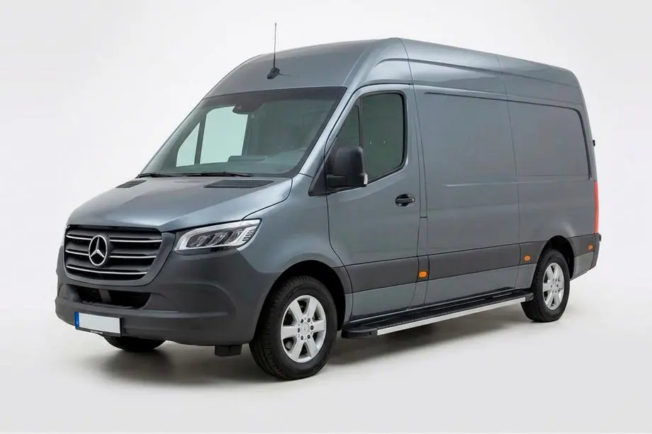 Mercedes Sprinter W907/W910 2018– Side steps Maya V1 (2 stuks, aluminium) Image