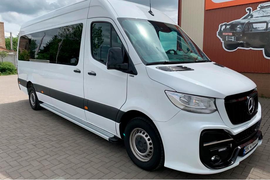 Mercedes Sprinter W907/W910 2018– Zijtreden Maya V2 (set van 2, aluminium) Middenlange wielbasis - achterwielaandrijving Foto 3