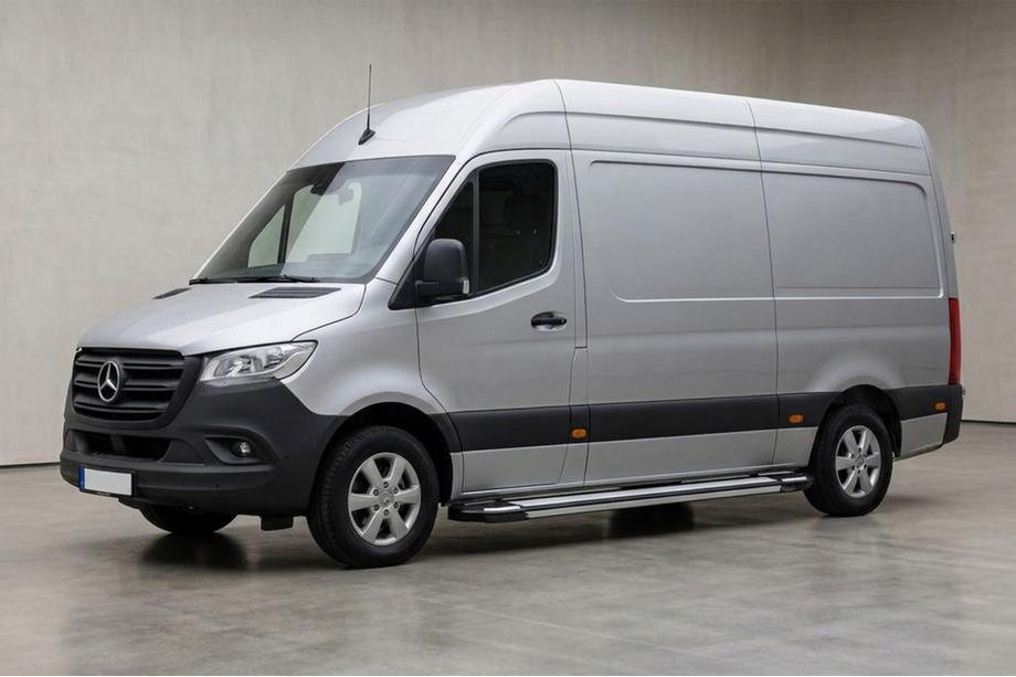 Mercedes Sprinter W907/W910 2018– Rainbow side steps (2 stuks, aluminium) Image