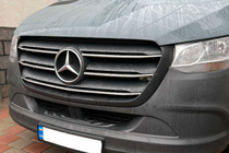 Mercedes Sprinter W907/W910 2018– RVS sierlijsten voor grille (5 stuks) Carmos - Turks staal foto 1