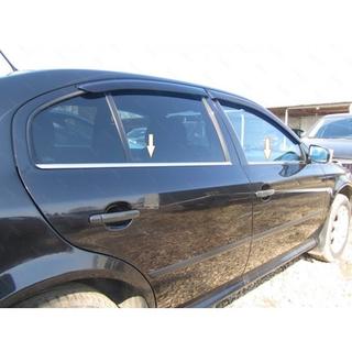 Raamomlijsting (4-delig, RVS) Skoda Octavia II A5 2010–2013 foto 1