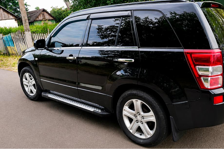 Suzuki Grand Vitara 2005–2017 Side steps Allmond Grey (set van 2, aluminium) Image