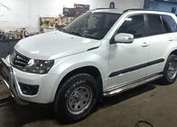 Suzuki Grand Vitara 2005–2017 Premium zijtreden (set 2 stuks, RVS) foto 3