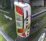 Citroen Nemo 2007–2017 Chromen remlichtcovers met bocht (set van 2, kunststof) foto 12