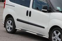 Opel Combo 2012–2018 Sidebars (set van 2, RVS) 70 mm, korte wielbasis foto 1