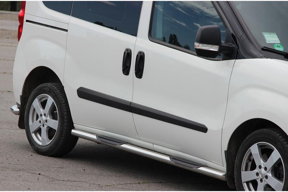 Opel Combo 2012–2018 Sidebars (set van 2, RVS) 70 mm, korte wielbasis Image