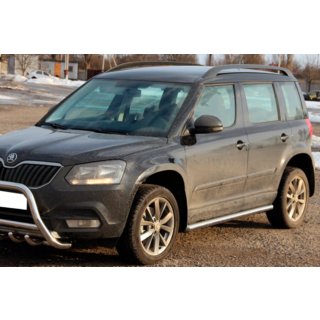 Sidebars (set van 2, RVS) Skoda Yeti 2009–2017 foto 2