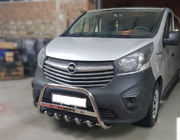 Opel Vivaro 2015–2019 Bullbar WT003-4 (RVS) Met opschrift foto 2