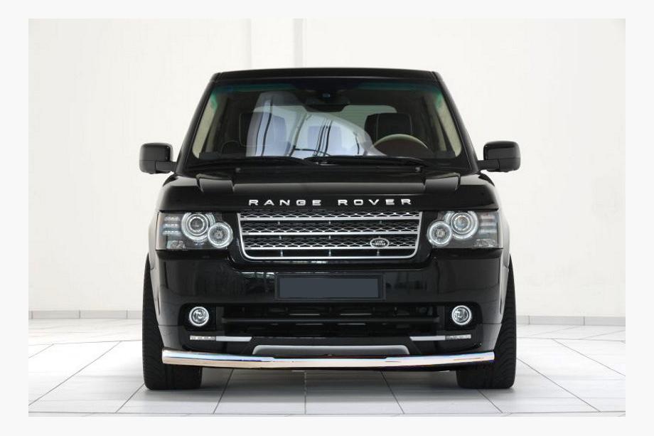 Range Rover III L322 2002–2012 Voorbumperbescherming ST008 (RVS) Image