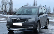 Skoda Yeti 2009–2017 Voorbumperbescherming ST008 (RVS) foto 2