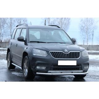 Voorbumperbescherming ST008 (RVS) Skoda Yeti 2009–2017 foto 3