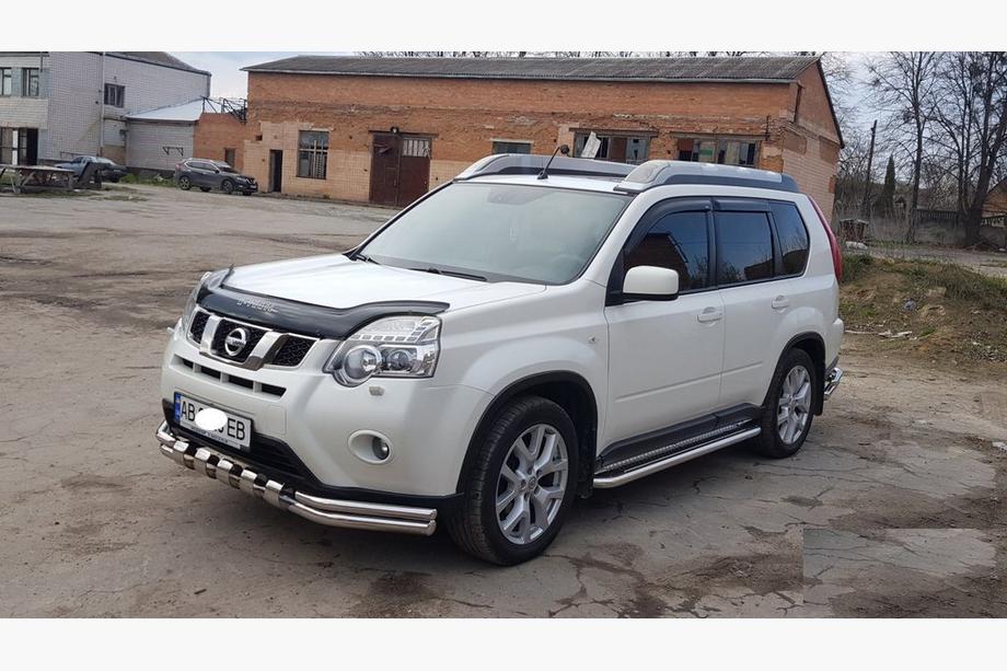 Nissan X-trail T31 2007–2014 RVS voorbumperbescherming ST015 Foto 2