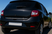 Dacia Sandero 2013–2020 RVS kofferbakrandbeschermer foto 1