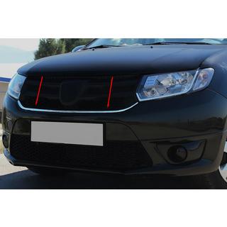 RVS sierlijst onder grille (1 stuk) Dacia Sandero 2013–2020 foto 1