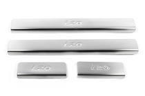 Hyundai I-20 2008–2012 OmsaLine dorpellijsten RVS (set van 4) foto 2