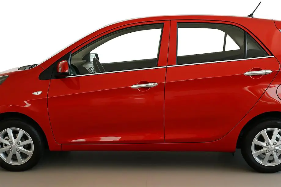 Kia Picanto 2011–2016 Raamomlijsting (4-delig, RVS) Image