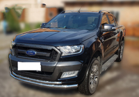 Ford Ranger 2011–2022 Voorbeschermbeugel ST014 (RVS) Ø60/42 mm foto 1