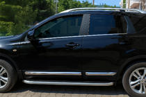 Nissan Qashqai 2007–2010 OmsaLine deurlijsten (set van 4, RVS) foto 1