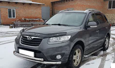 Hyundai Santa Fe 2 2006–2012 Voorbeschermbeugel ST014 (RVS) foto 2