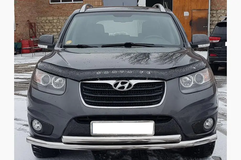 Hyundai Santa Fe 2 2006–2012 Voorbeschermbeugel ST014 (RVS) Image